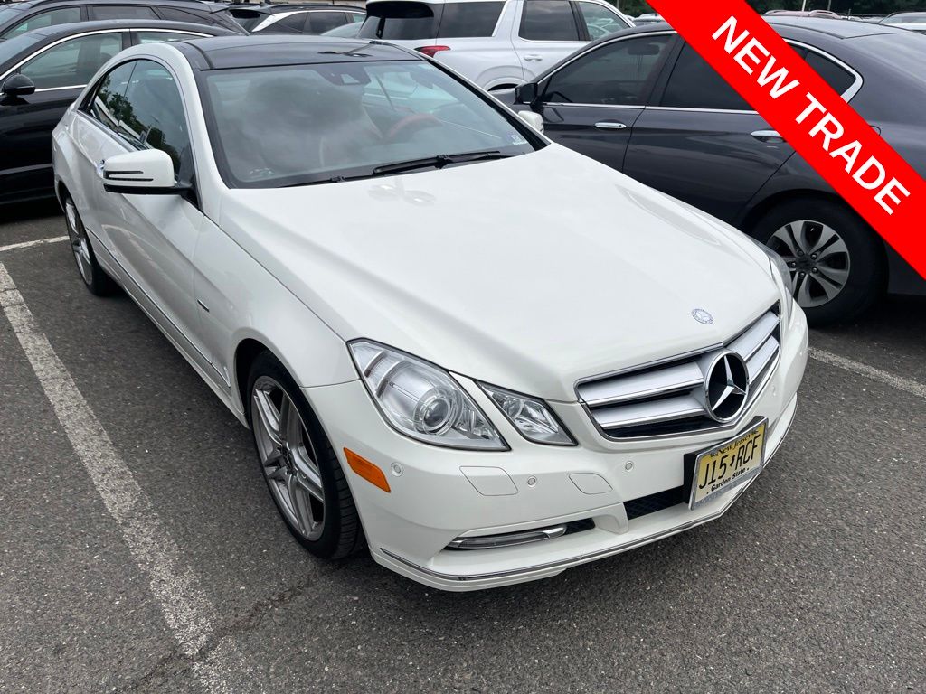White 2012 Mercedes-Benz E-Class Coupe All-Wheel Drive 7-Speed Automatic
