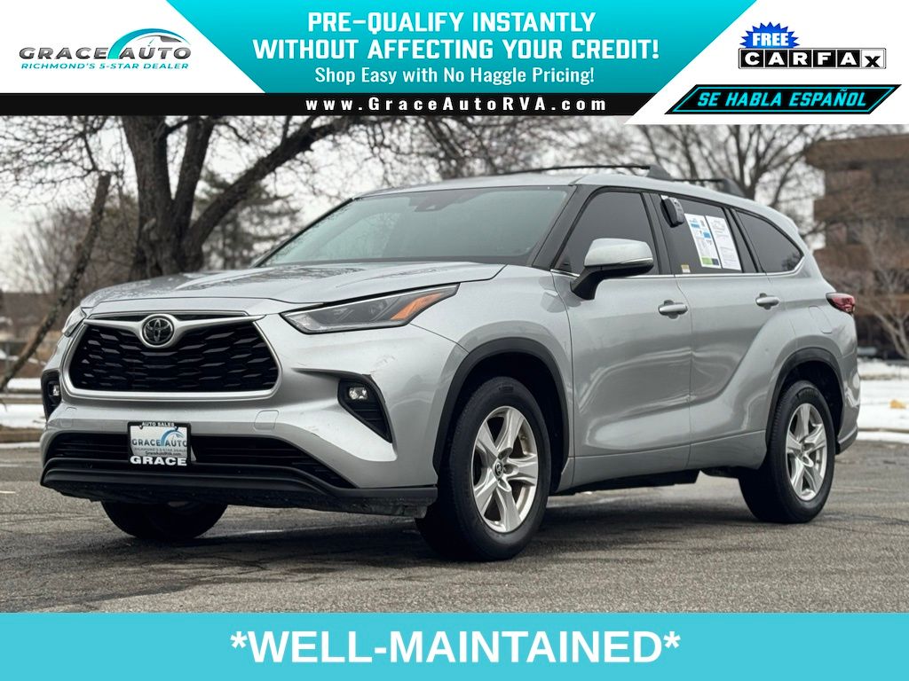 Celestial Silver Metallic 2021 Toyota Highlander LE FWD SUV / Crossover Front-Wheel Drive 8-Speed Automatic