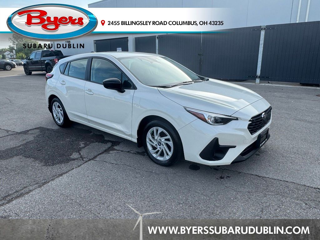Crystal White Pearl 2024 Subaru Impreza Wagon All-Wheel Drive Continuously Variable Transmission