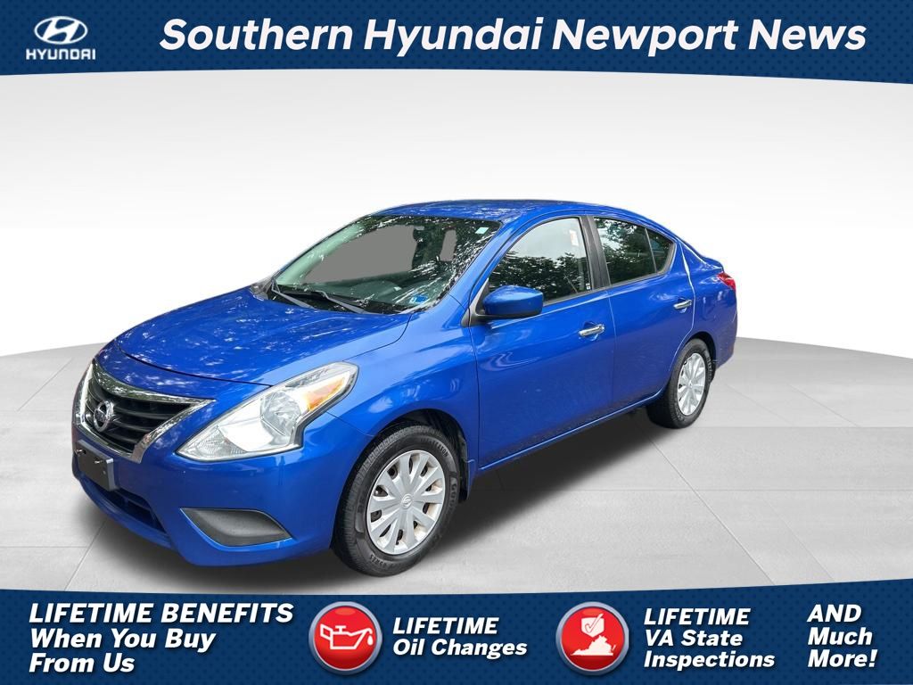 Blue Metallic 2016 Nissan Versa Sedan Front-Wheel Drive Continuously Variable Transmission