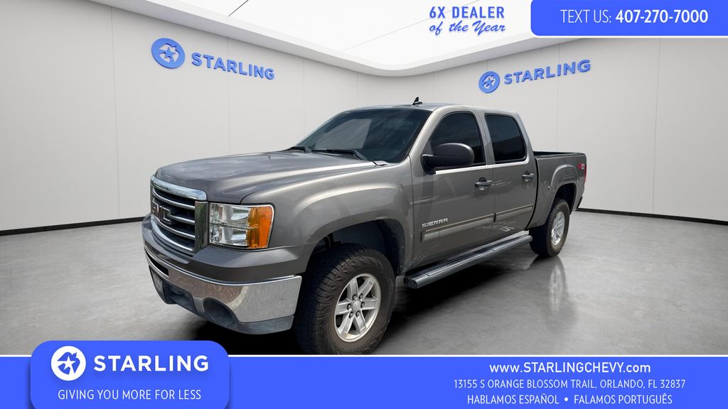Gray (Mocha Steel Metallic) 2013 GMC Sierra 1500 Pickup Truck Four-Wheel Drive 6-Speed Automatic