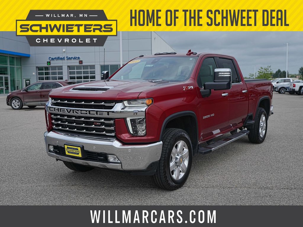 Cherry Red Tintcoat 2022 Chevrolet Silverado 3500HD Pickup Truck Four-Wheel Drive Automatic