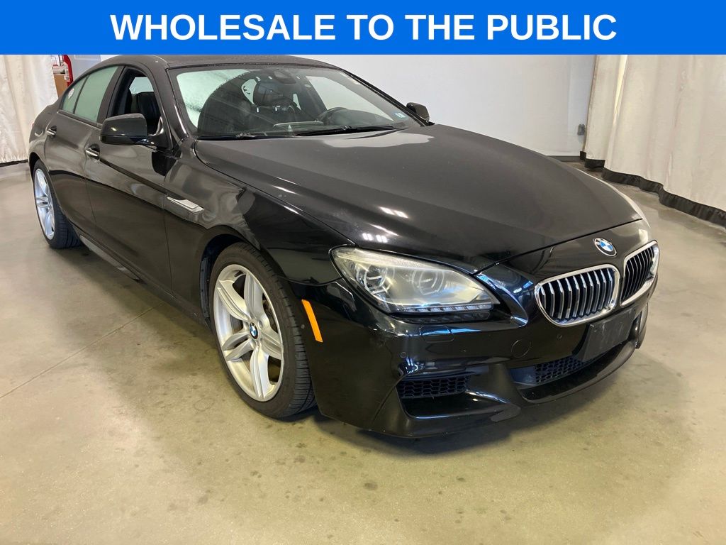 Black Sapphire Metallic 2014 BMW 6 Series Sedan All-Wheel Drive 8-Speed Automatic