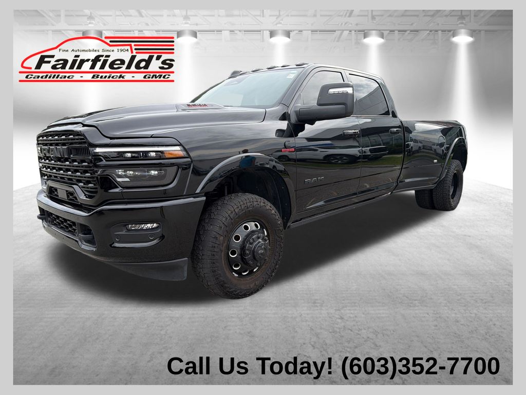Diamond Black Crystal Pearlcoat 2025 RAM 3500 Pickup Truck Four-Wheel Drive 8-Speed Automatic