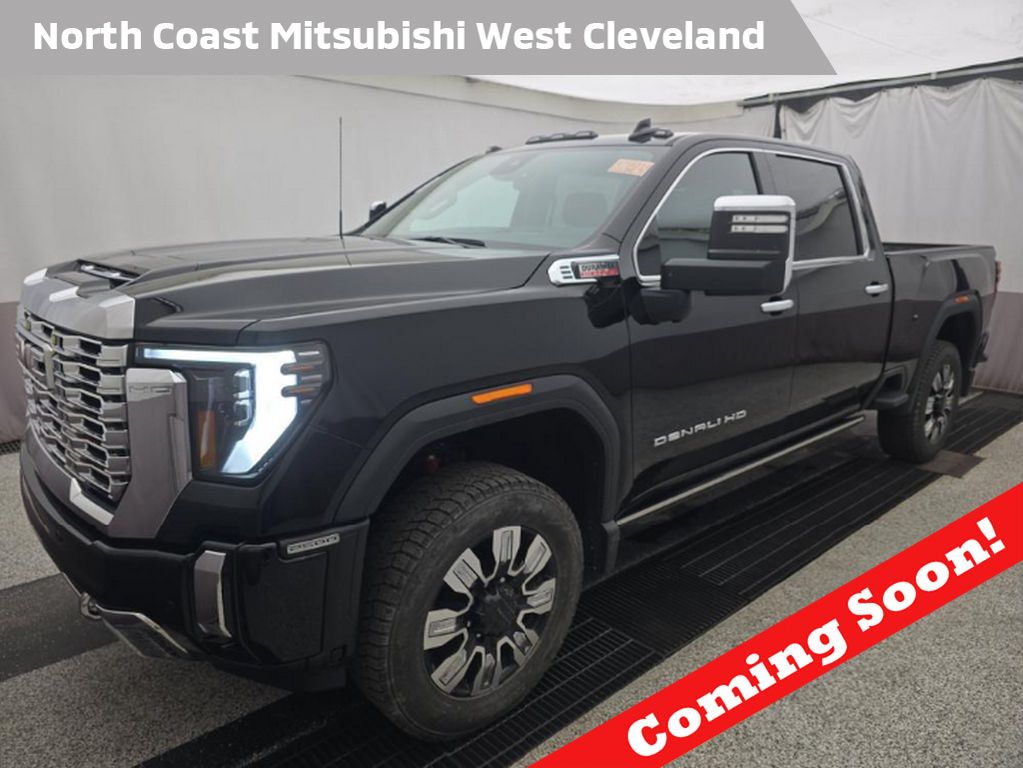 Black 2024 GMC Sierra 2500HD Denali Crew Cab 4WD Pickup Truck Four-Wheel Drive Automatic