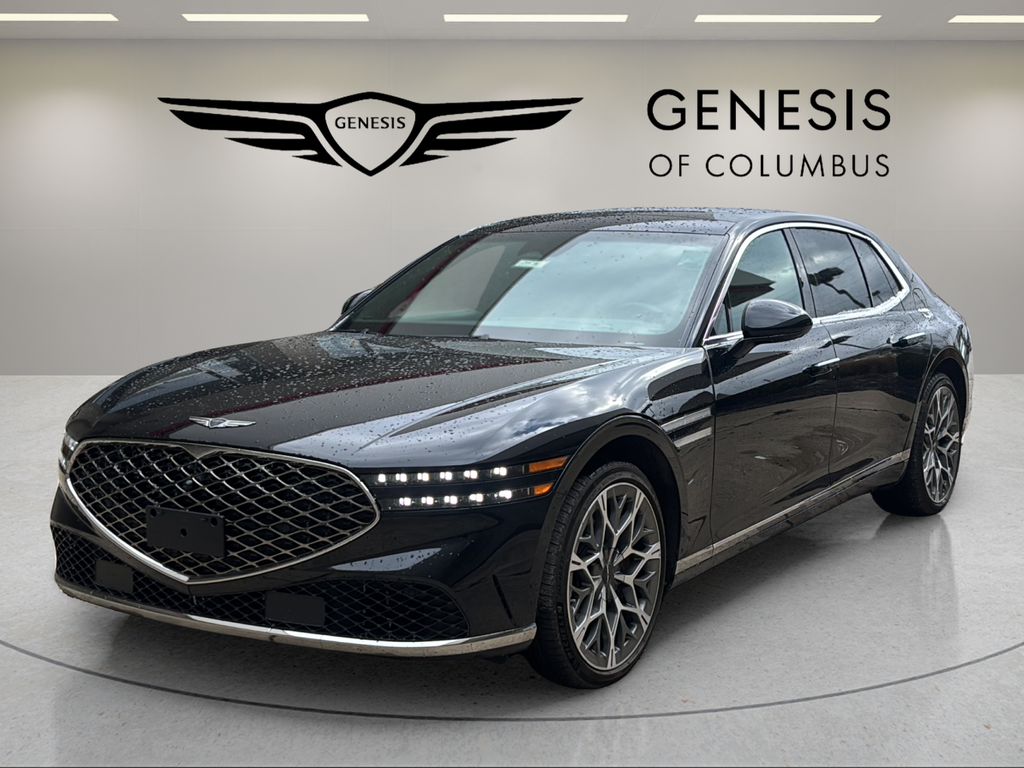 Vik Black 2024 Genesis G90 3.5T e-Supercharger AWD Sedan All-Wheel Drive 8-Speed Automatic