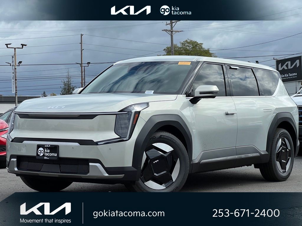 White (Ivory Silver) 2024 Kia EV9 SUV / Crossover Rear-Wheel Drive 1-Speed Automatic