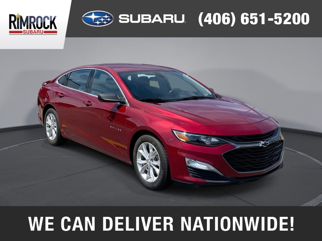Red 2019 Chevrolet Malibu Sedan Front-Wheel Drive Continuously Variable Transmission