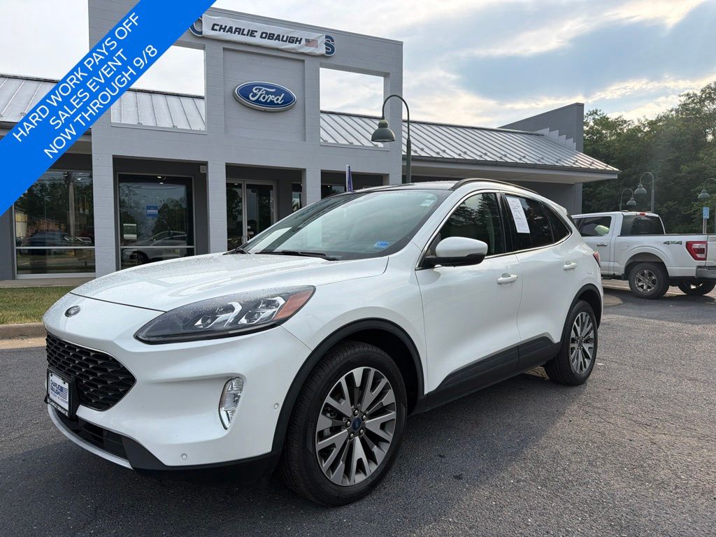 White Metallic 2020 Ford Escape SUV / Crossover All-Wheel Drive 8-Speed Automatic