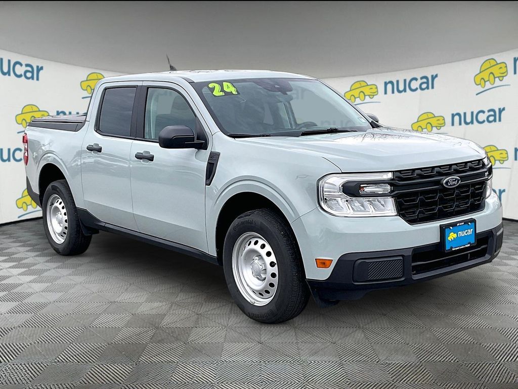 Green 2024 Ford Maverick XL SuperCrew FWD Pickup Truck Front-Wheel Drive Continuously Variable Transmission