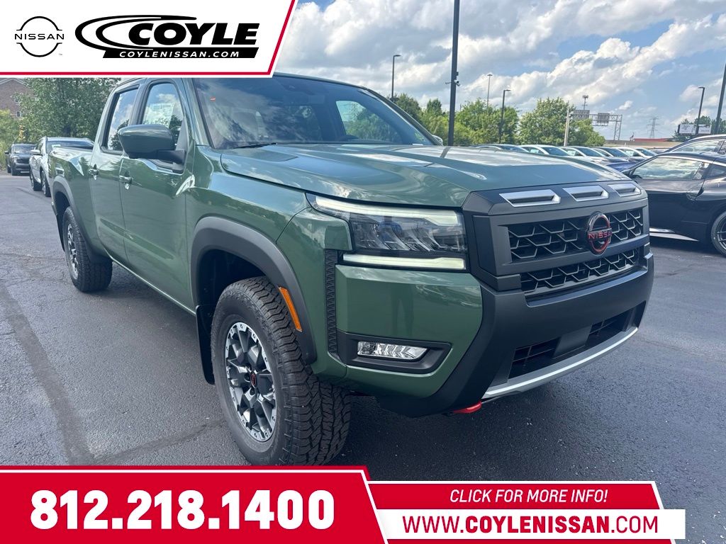 Tactical Green Metallic 2026 Nissan Frontier Pickup Truck Four-Wheel Drive 9-Speed Automatic Overdrive