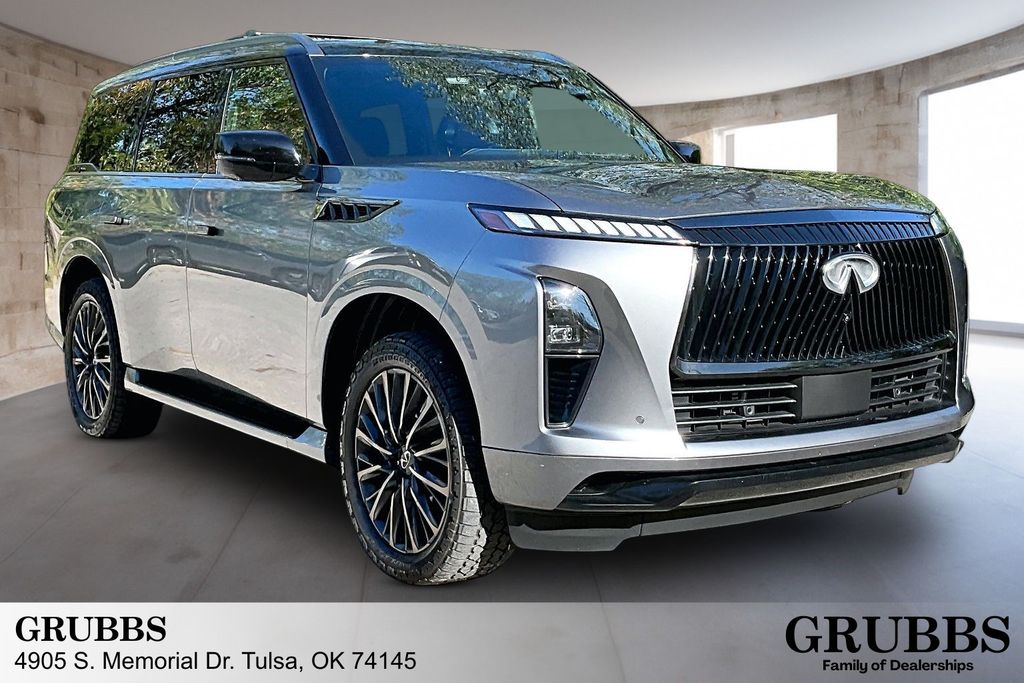 Dynamic Metal/Black Obsidian 2025 INFINITI QX80 SUV / Crossover All-Wheel Drive 9-Speed Automatic