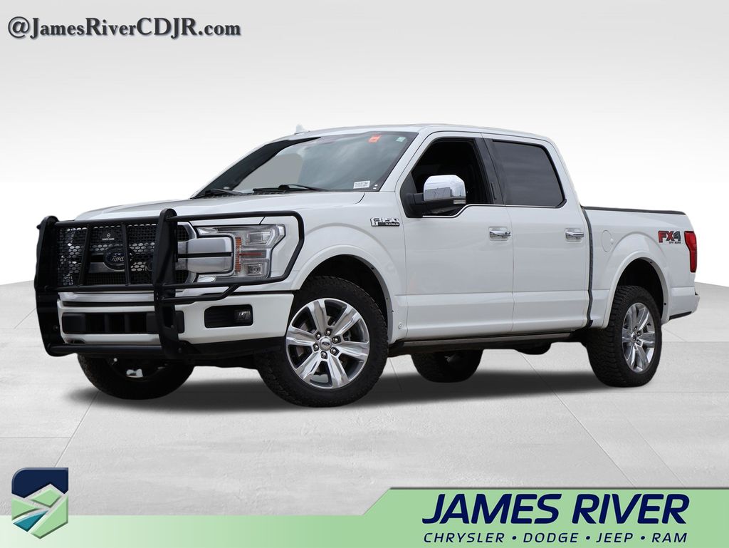 Star White Metallic Tri-Coat 2020 Ford F-150 Pickup Truck Four-Wheel Drive Automatic