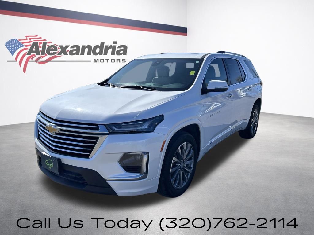 White (Iridescent Pearl Tricoat) 2023 Chevrolet Traverse Premier AWD SUV / Crossover Four-Wheel Drive 9-Speed Automatic