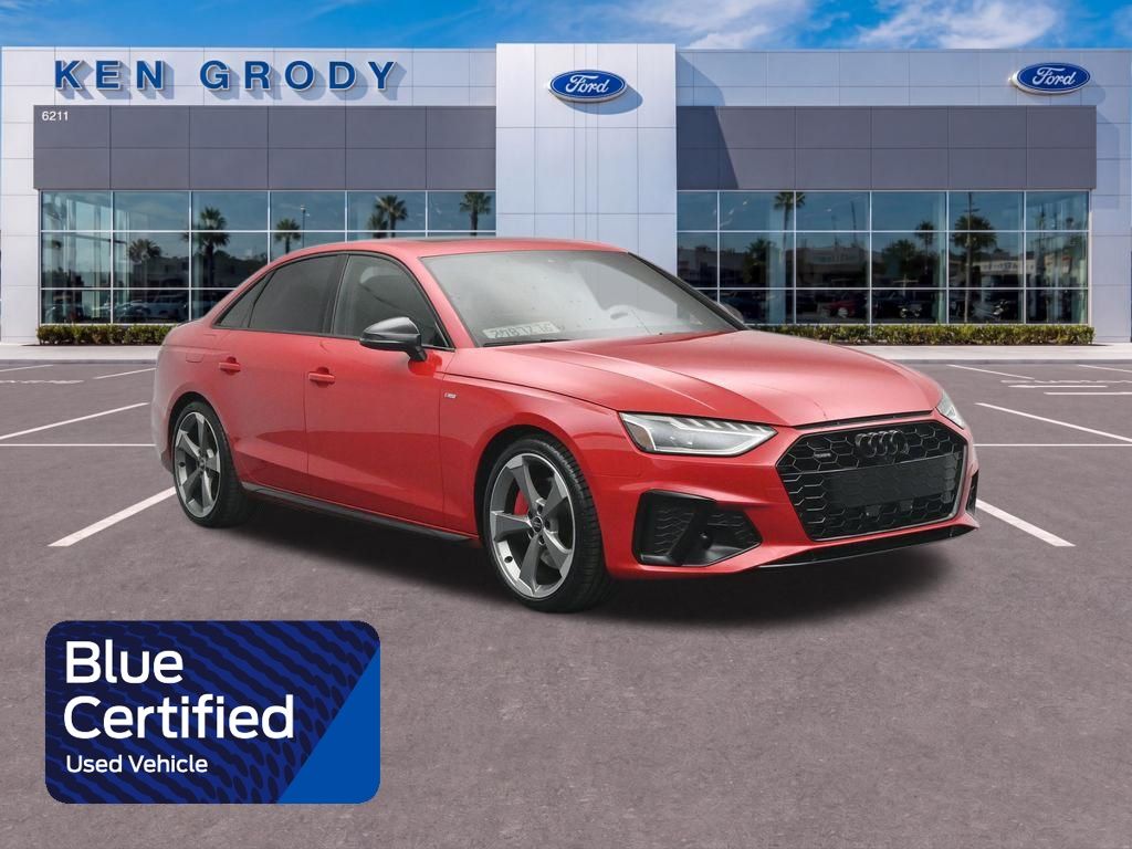 Progressive Red Metallic 2024 Audi A4 Sedan All-Wheel Drive 7-Speed Automatic