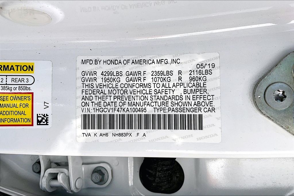 Used 2019 Honda Accord Sedan