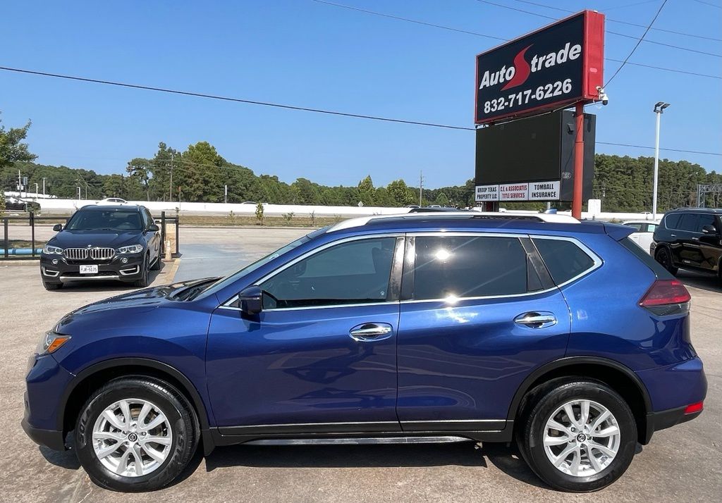 2018 Nissan Rogue SV Blue at Texan Dodge Chrysler Jeep Ram