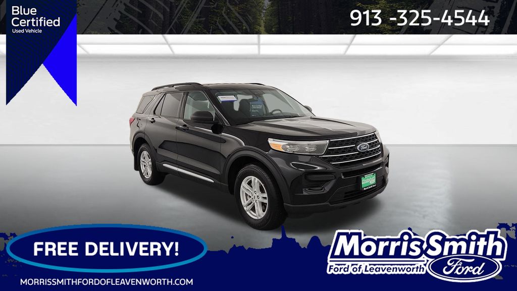 Agate Black Metallic 2023 Ford Explorer XLT AWD SUV / Crossover All-Wheel Drive Automatic