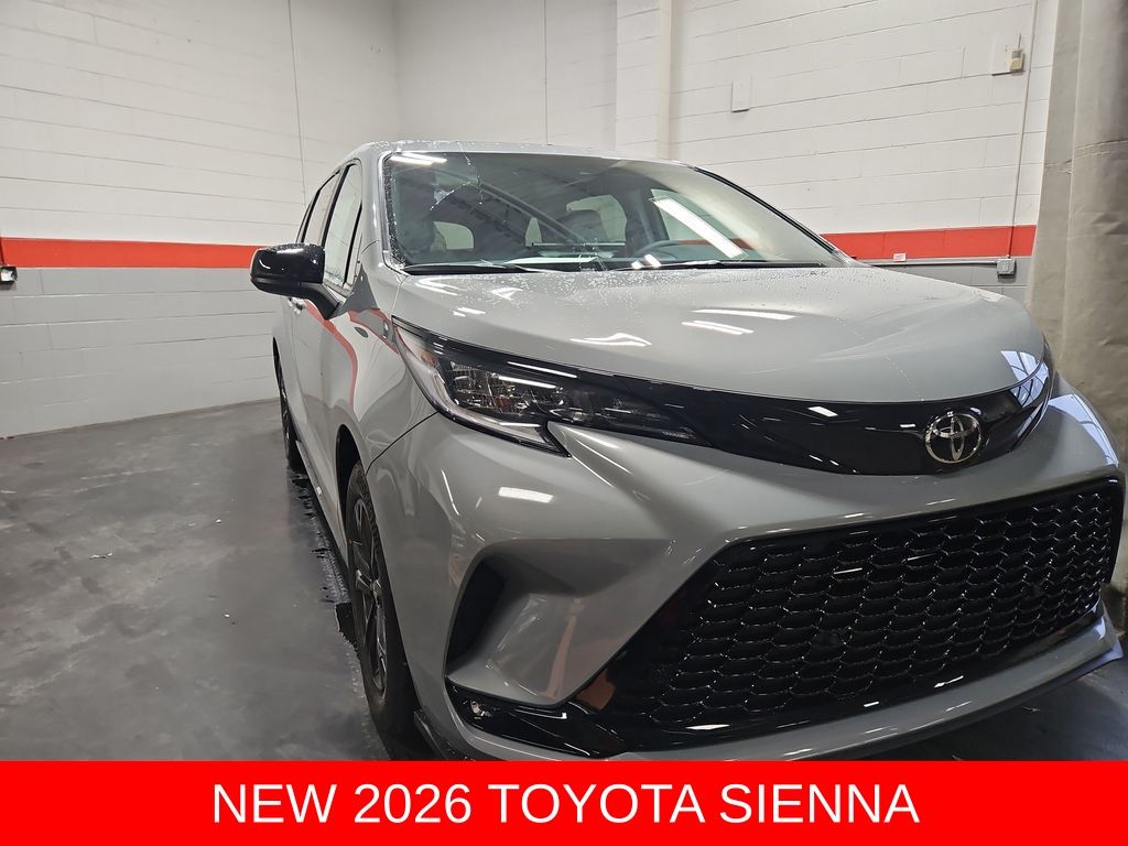 Cement Gray 2026 Toyota Sienna Minivan All-Wheel Drive Continuously Variable Transmission