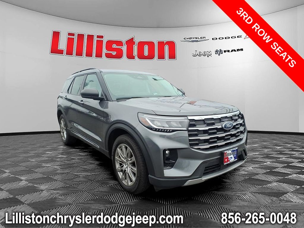Gray Metallic 2025 Ford Explorer Active AWD SUV / Crossover All-Wheel Drive Automatic