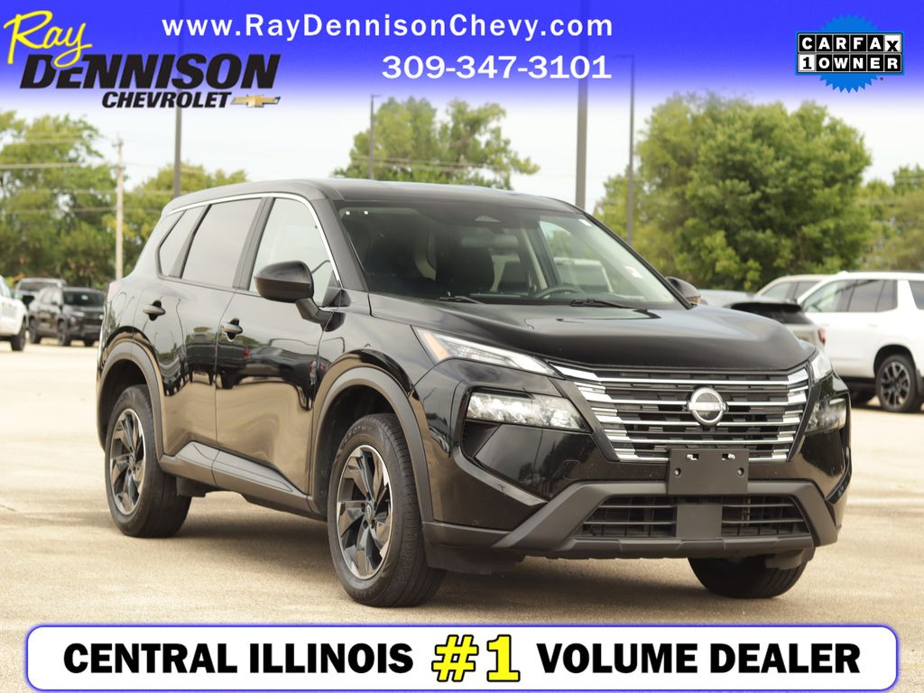 Super Black 2024 Nissan Rogue SUV / Crossover All-Wheel Drive Continuously Variable Transmission
