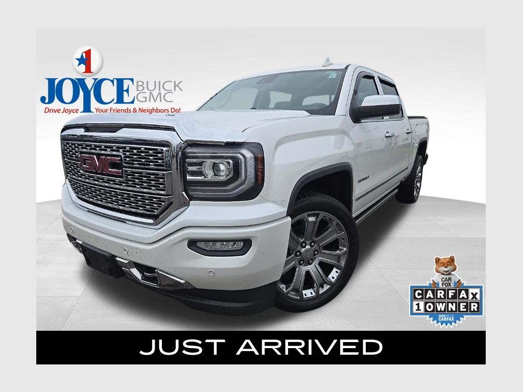White Frost Tricoat 2018 GMC Sierra 1500 Pickup Truck Four-Wheel Drive 8-Speed Automatic Overdrive