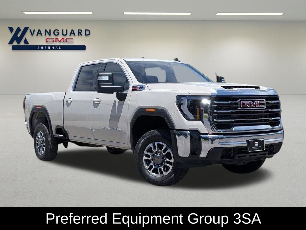 White Sands 2026 GMC Sierra 3500HD SLE Crew Cab 4WD Pickup Truck Four-Wheel Drive Automatic