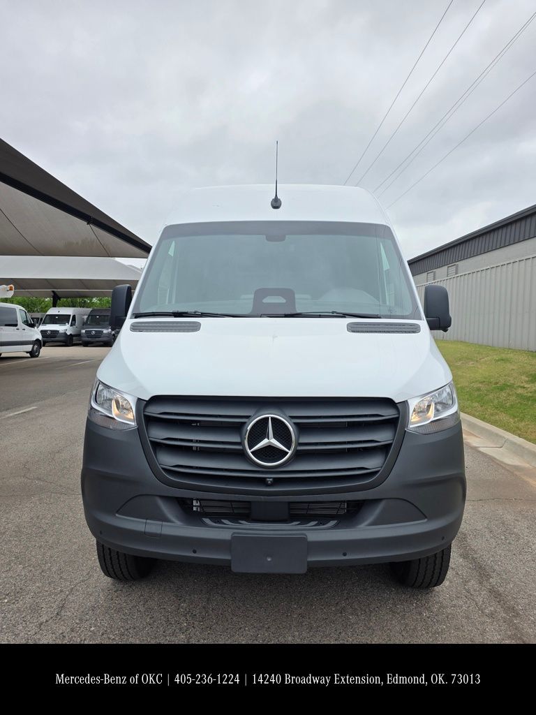 Arctic White 2025 Mercedes-Benz Sprinter Cargo 2500 144 AWD Van All-Wheel Drive 9-Speed Automatic