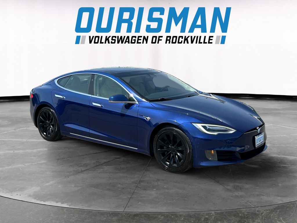 Blue 2017 Tesla Model S 100D AWD Sedan All-Wheel Drive 1-Speed Automatic