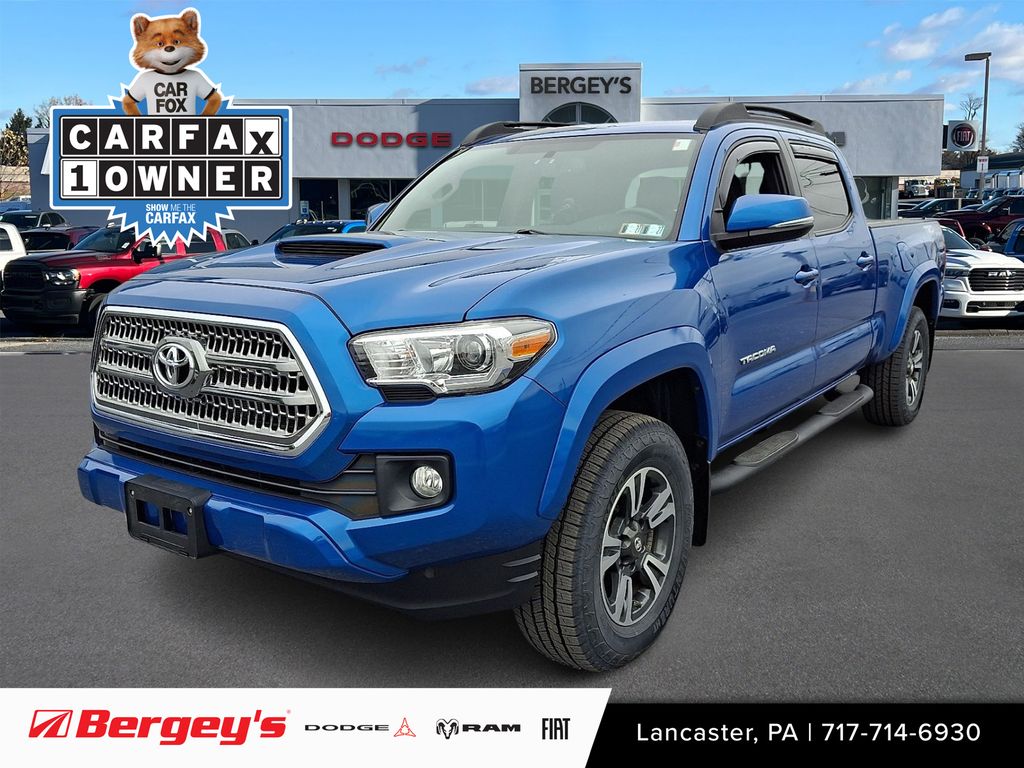 Blazing Blue Pearl 2017 Toyota Tacoma Pickup Truck Four-Wheel Drive 6-Speed Automatic