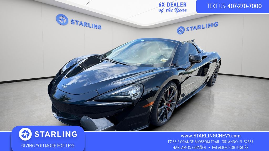Onyx Black 2018 McLaren 570S Convertible Rear-Wheel Drive 7-Speed Automatic