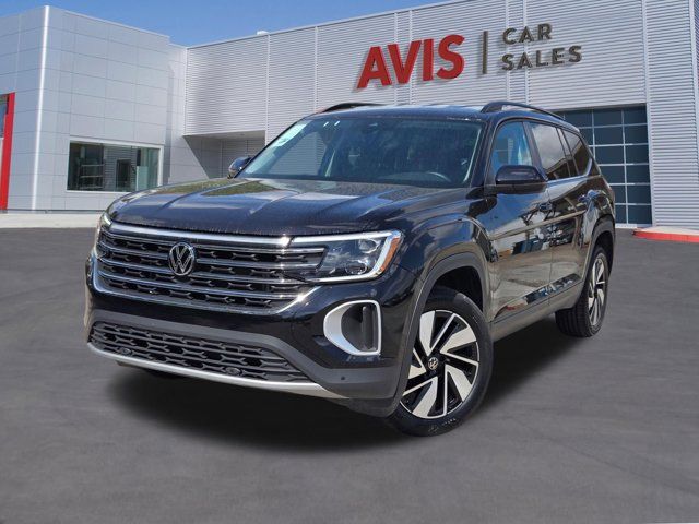 Black 2025 Volkswagen Atlas SE FWD with Technology SUV / Crossover Front-Wheel Drive 8-Speed Automatic