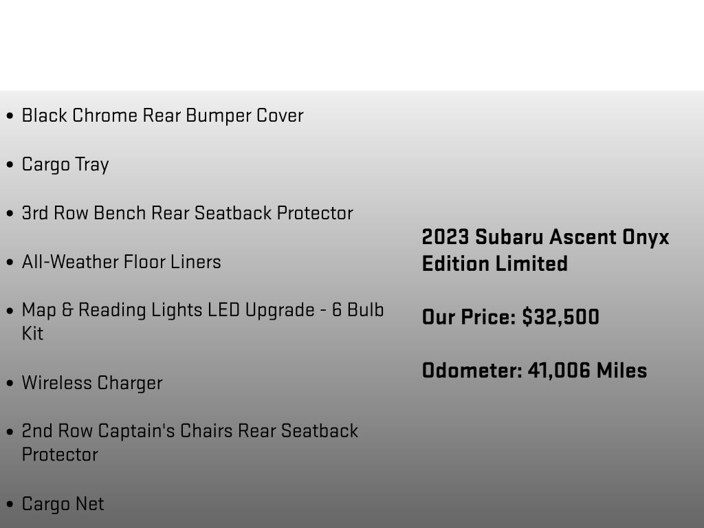 2023 Subaru Ascent Onyx Edition Gray at Rafferty Subaru