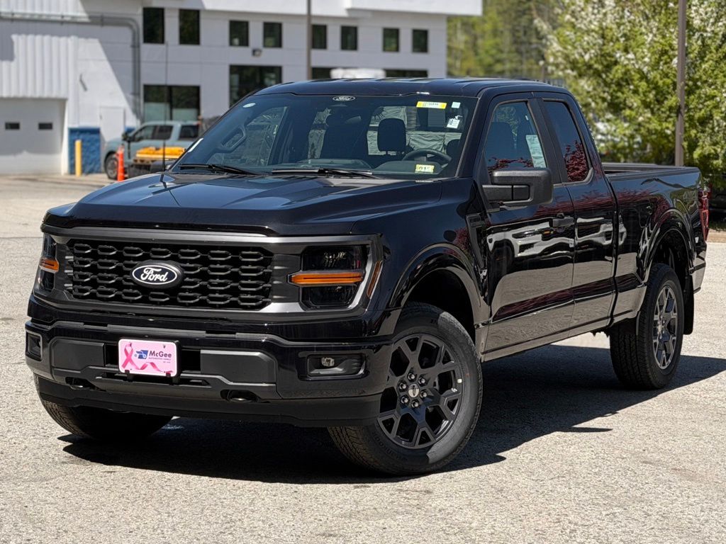 Black Metallic 2026 Ford F-150 STX SuperCab LB 4WD Pickup Truck Four-Wheel Drive Automatic