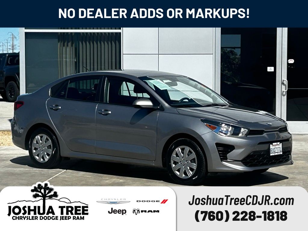 Steel Gray 2021 Kia Rio S FWD Sedan Front-Wheel Drive Continuously Variable Transmission