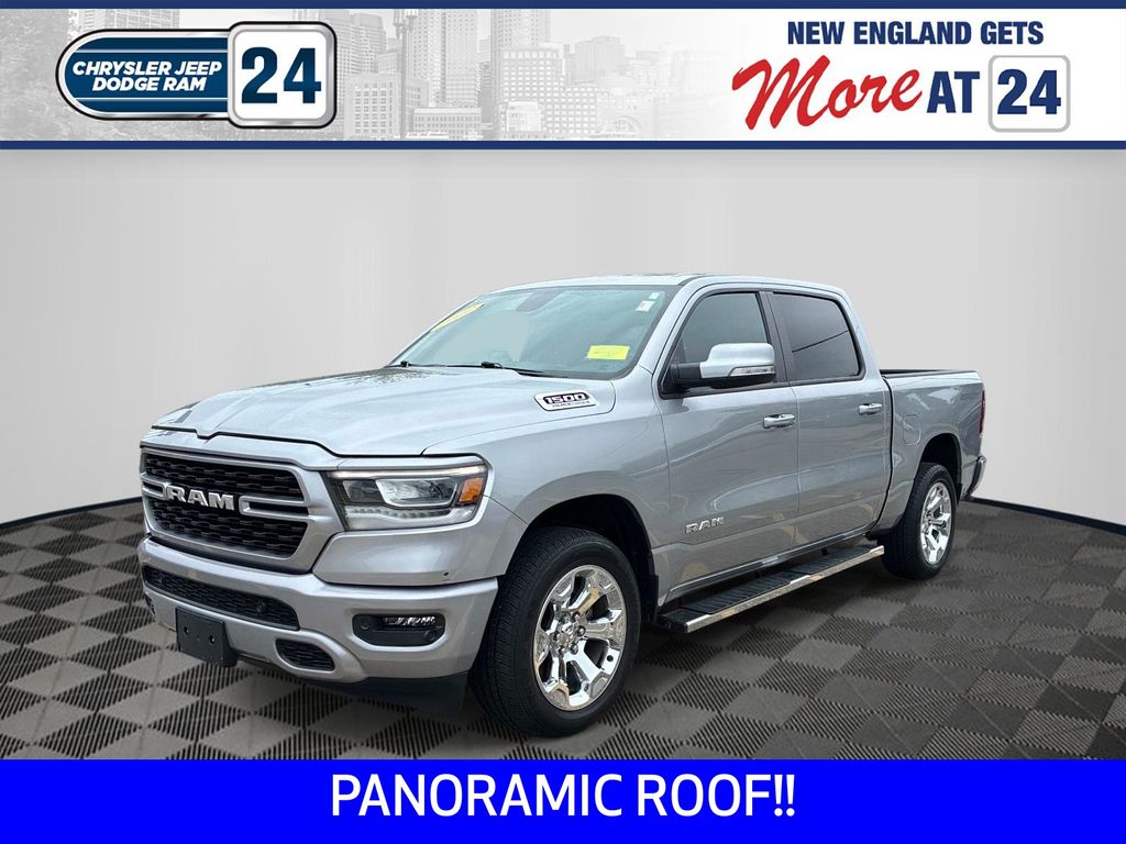 Billet Silver Metallic 2022 RAM 1500 Pickup Truck Four-Wheel Drive 8-Speed Automatic