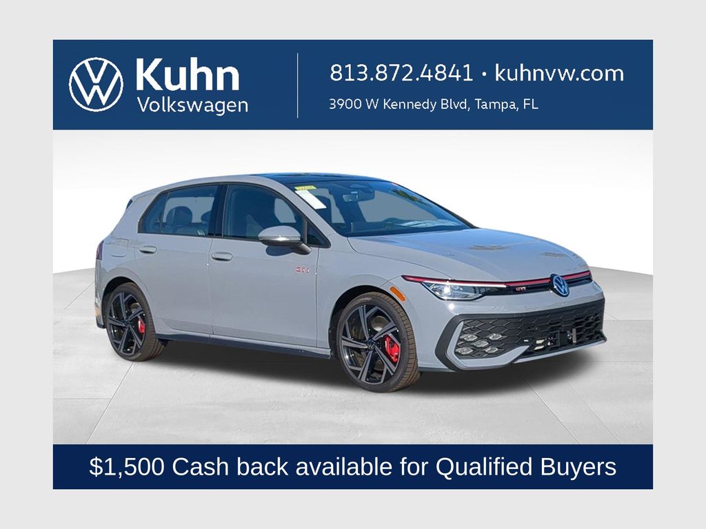 Moonstone Gray 2026 Volkswagen Golf GTI Hatchback Front-Wheel Drive 7-Speed Dual Clutch