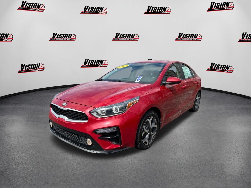 Currant Red 2019 Kia Forte LXS FWD Sedan Front-Wheel Drive Continuously Variable Transmission