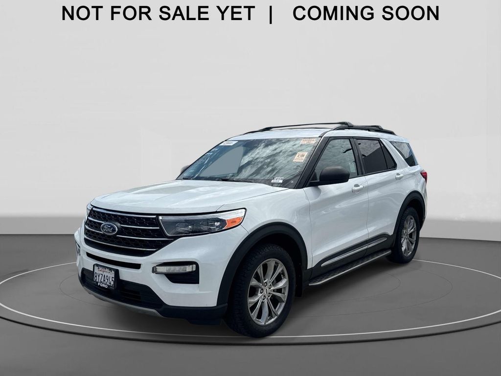 Oxford White 2021 Ford Explorer XLT AWD SUV / Crossover All-Wheel Drive Automatic