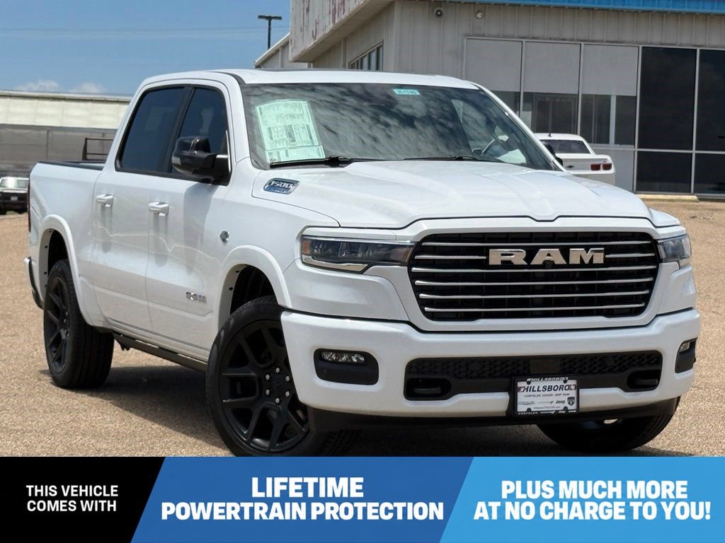 Bright White Clearcoat 2026 RAM 1500 Pickup Truck Four-Wheel Drive 8-Speed Automatic