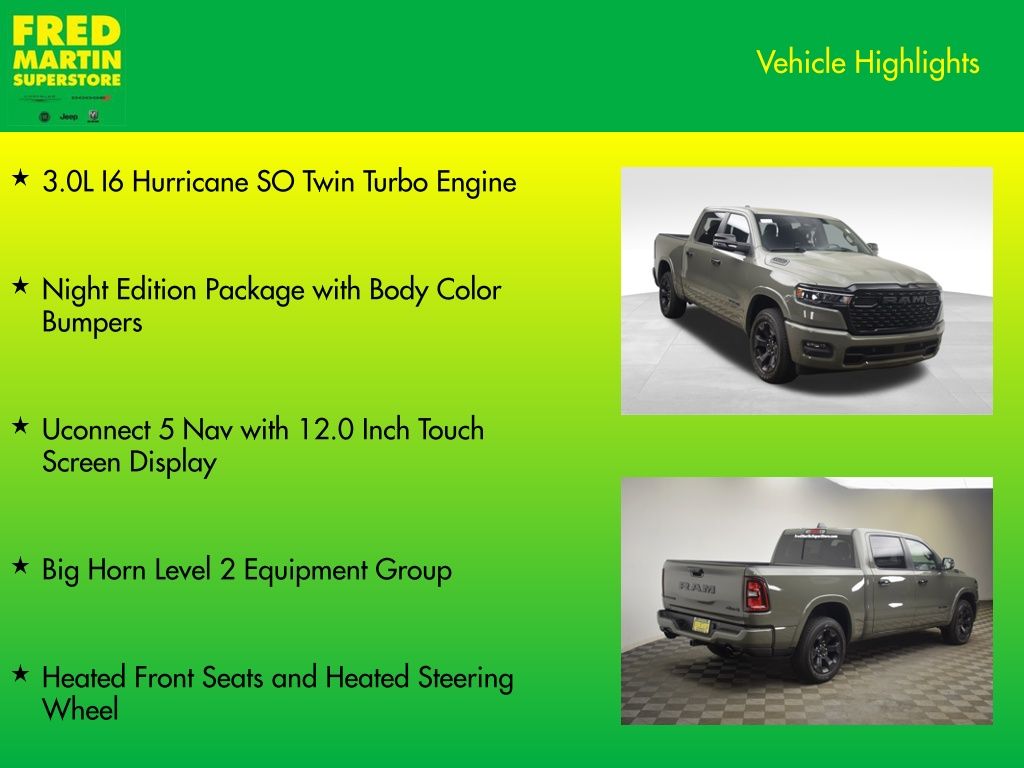 new 2026 Ram 1500 car, priced at $55,801