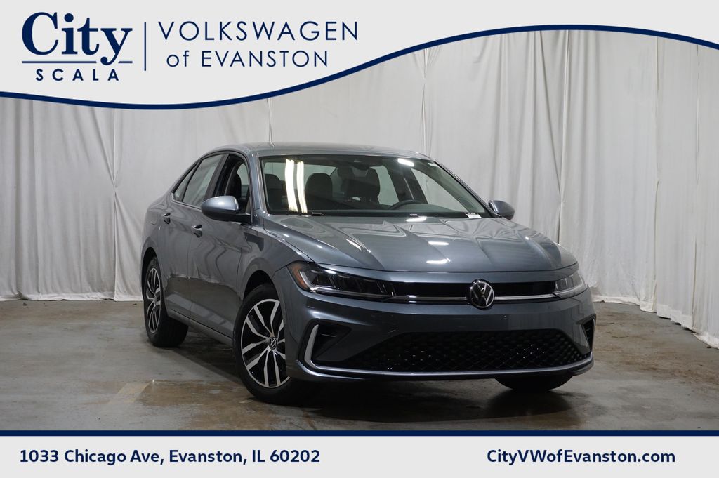 Platinum Gray Metallic 2025 Volkswagen Jetta Sedan Front-Wheel Drive 8-Speed Automatic