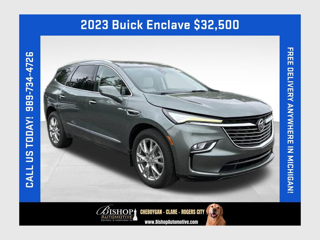 Sage Metallic 2023 Buick Enclave Premium AWD SUV / Crossover Four-Wheel Drive 9-Speed Automatic