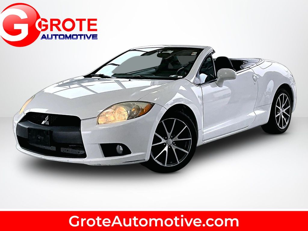 White 2012 Mitsubishi Eclipse Spyder Convertible Front-Wheel Drive 4-Speed Automatic