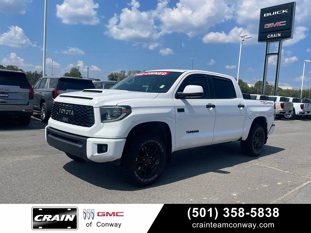 Super White 2019 Toyota Tundra Pickup Truck Four-Wheel Drive 6-Speed Automatic
