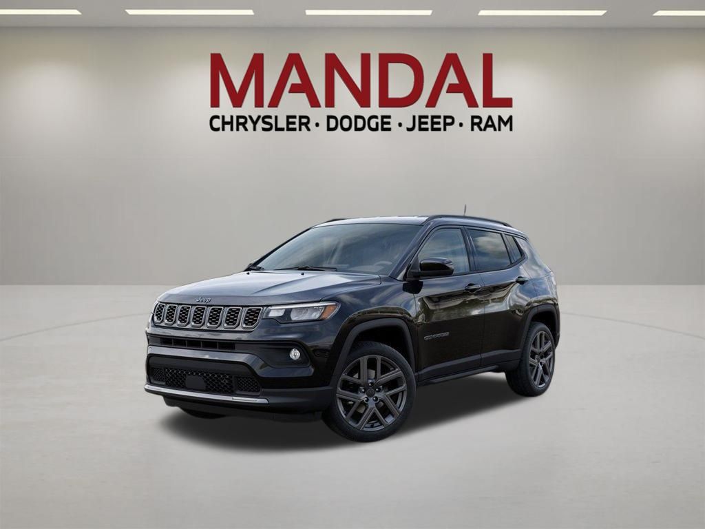 Diamond Black Crystal Pearlcoat 2026 Jeep Compass SUV / Crossover Four-Wheel Drive 8-Speed Automatic
