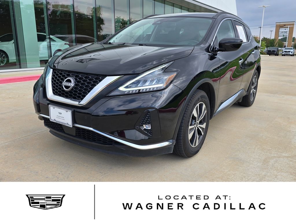 Super Black 2023 Nissan Murano SV AWD SUV / Crossover All-Wheel Drive Continuously Variable Transmission