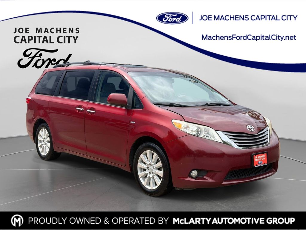 Salsa Red Pearl 2017 Toyota Sienna Minivan All-Wheel Drive 8-Speed Automatic