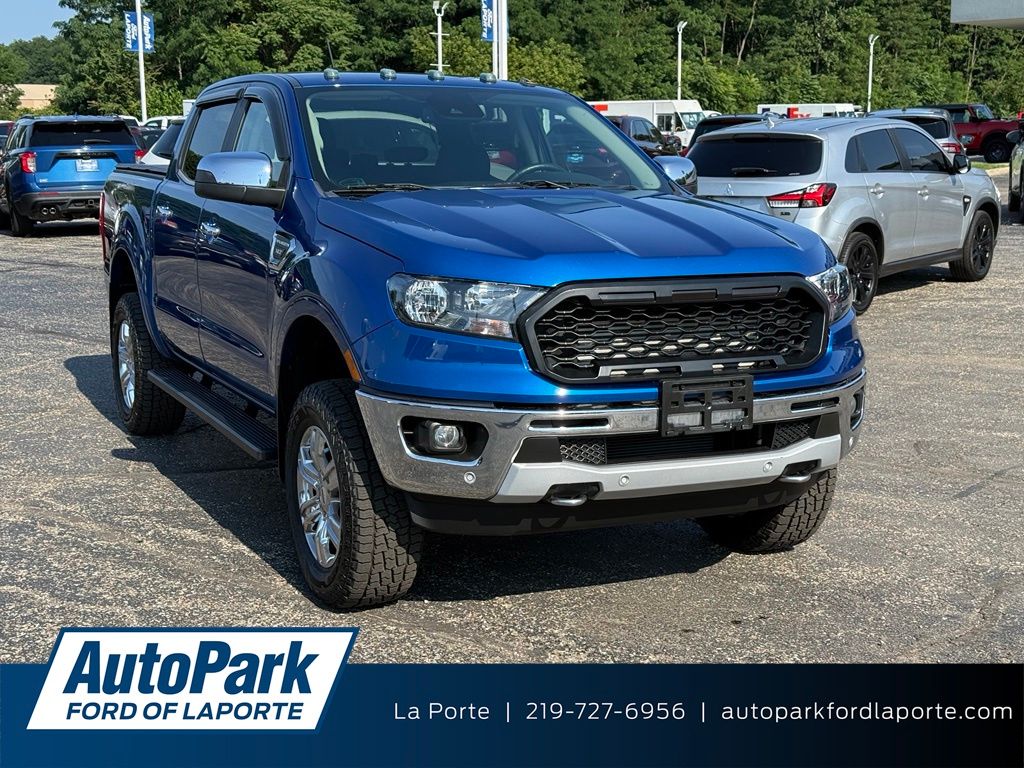 Lightning Blue Metallic 2019 Ford Ranger Pickup Truck Four-Wheel Drive Automatic