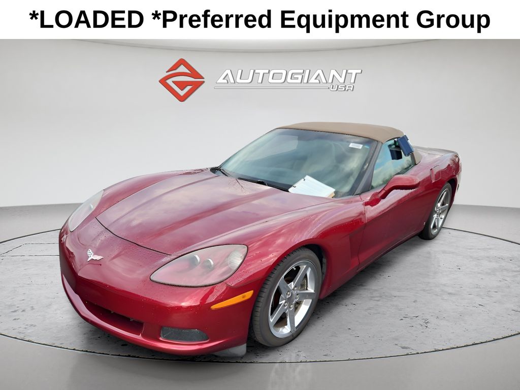 Monterey Red Metallic Tintcoat 2007 Chevrolet Corvette Convertible RWD Convertible Rear-Wheel Drive 6-Speed Manual